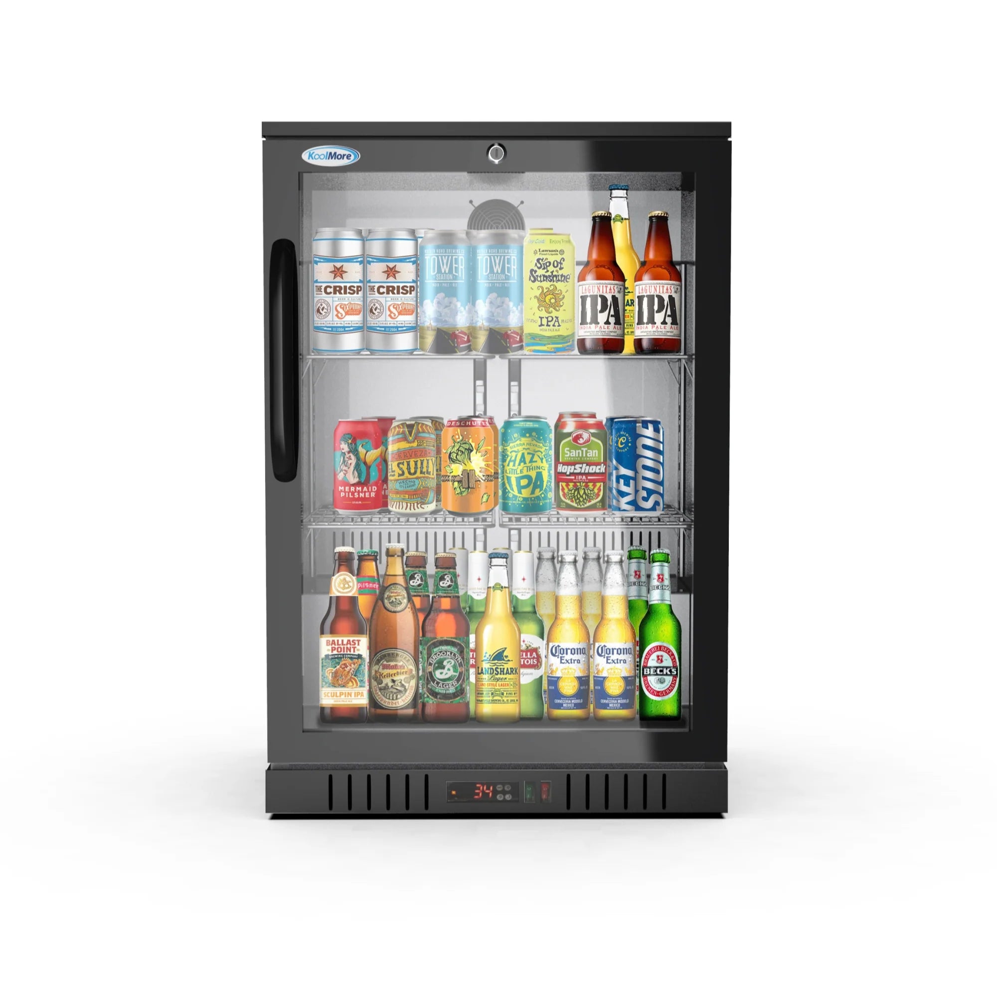 24 in. One-Door Back Bar Refrigerator - 4.1 Cu Ft.