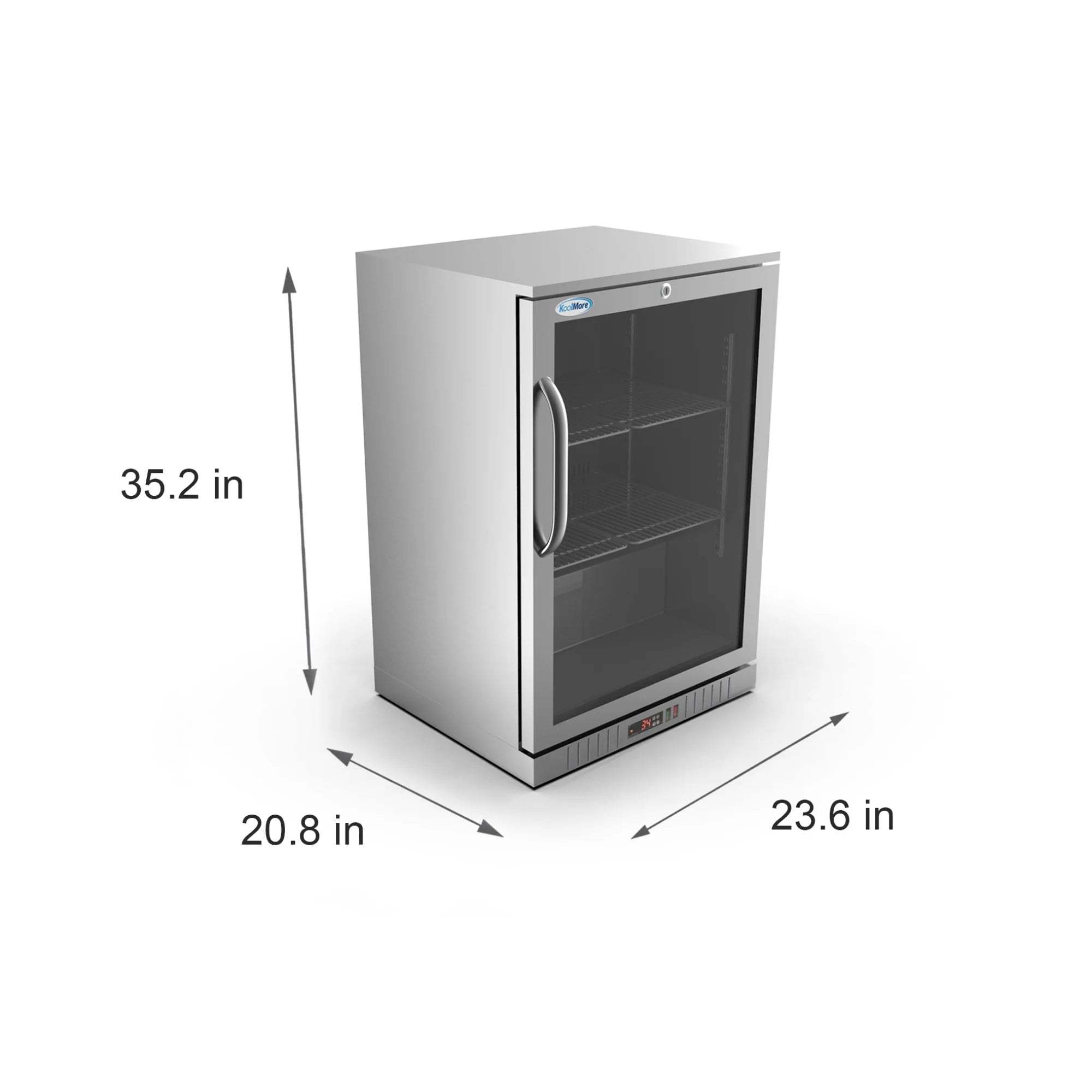 24 in. One-Door Back Bar Refrigerator - 4.1 Cu Ft.