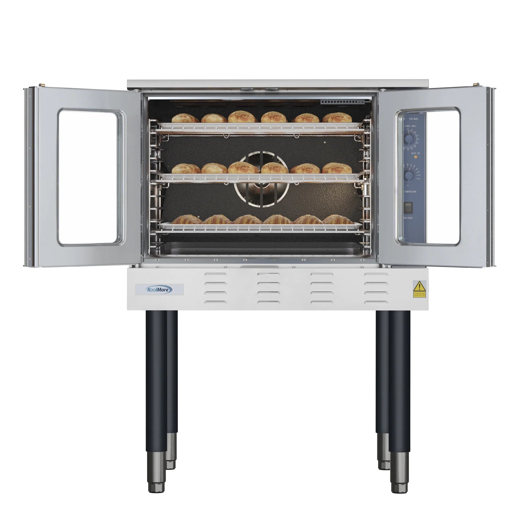 38 in. Full Size Single Deck Commercial LP Convection Oven 54,000 BTU