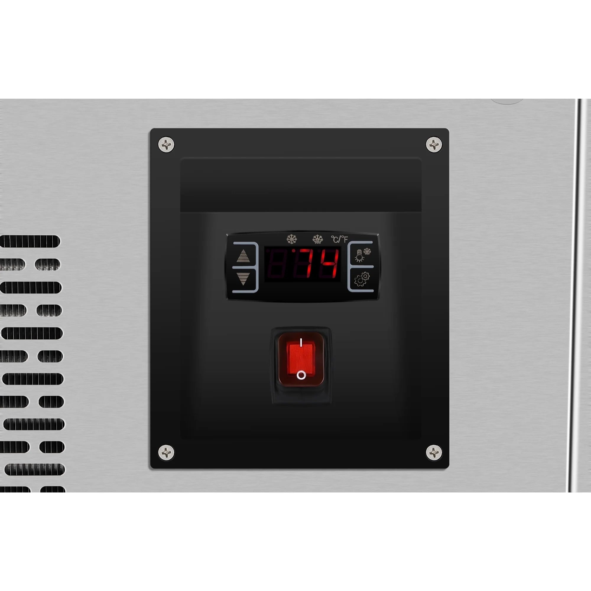 35.3 in. Open-Air Merchandiser Grab and Go Refrigerator, 18 cu. ft. in Stainless Steel