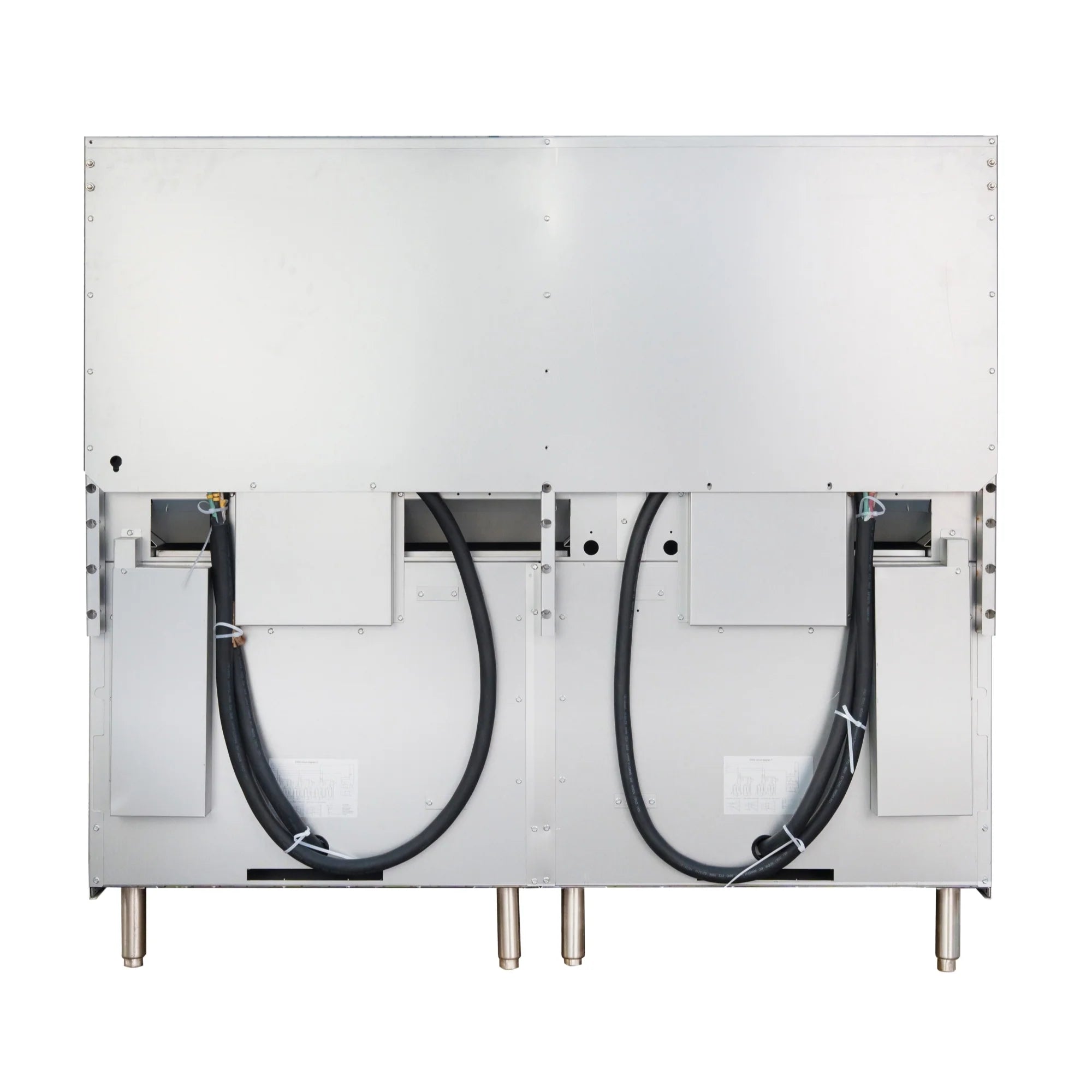 60 In. Commercial Electric Range with 10 Burners and 2 Standard Electric Ovens in Stainless Steel - 208V 3-Phase