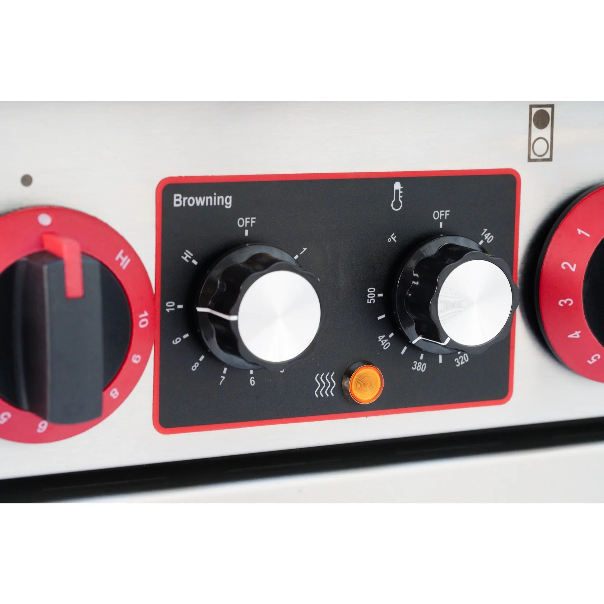 60 In. Commercial Electric Range with 10 Burners and 2 Standard Electric Ovens in Stainless Steel - 208V 3-Phase